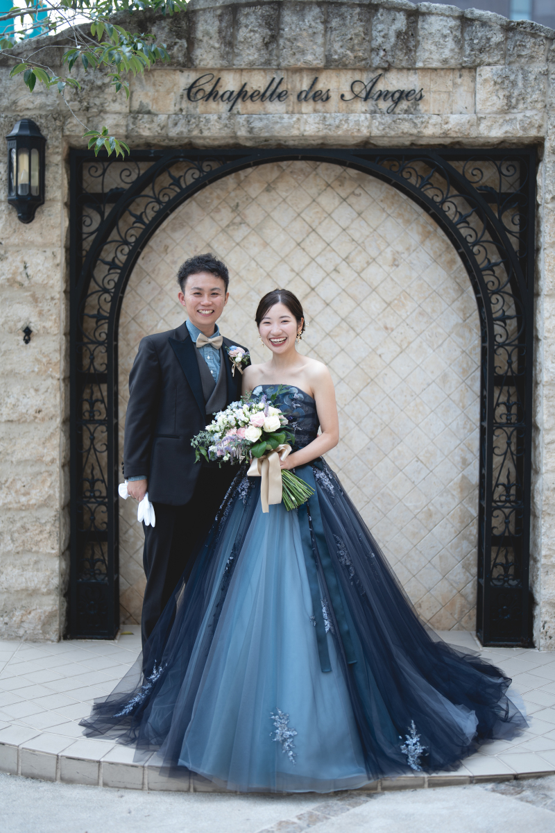 ブルーを身にまとって