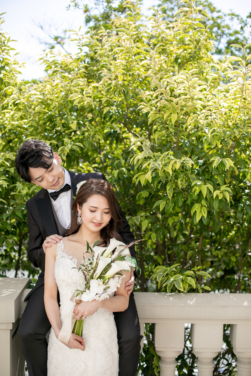 チャペルの外で