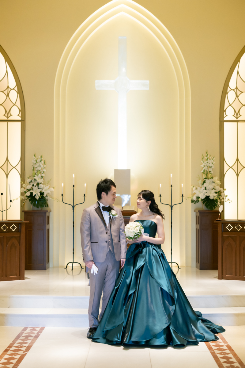 チャペルから撮影スタート