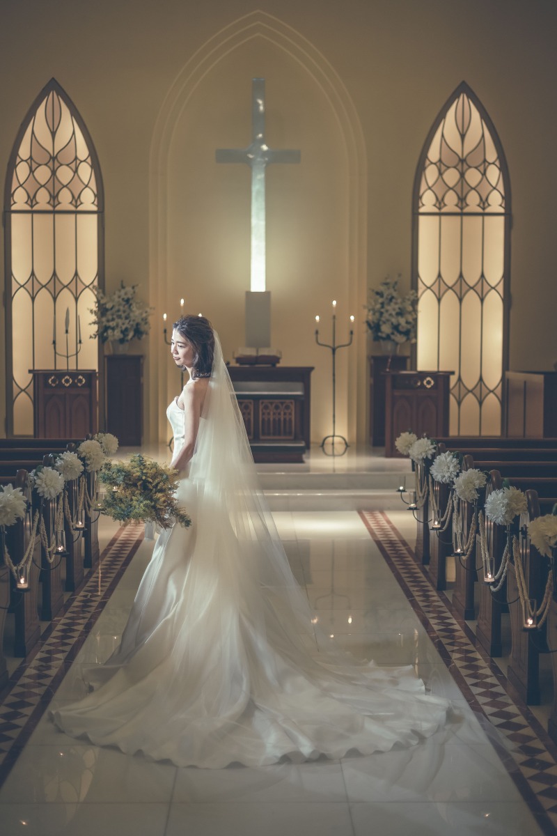 赤坂ル・アンジェ教会_結婚式場で撮影できる