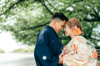 【和装フォト】教会＋舞鶴公園での撮影＊衣裳＋美容＋100カットデータ＋25カットアルバム