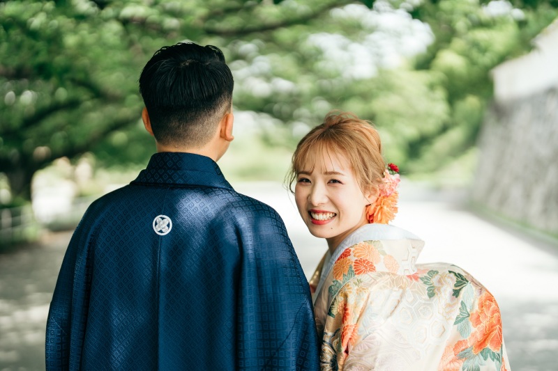 【和装フォト】教会+舞鶴公園での撮影*衣裳+美容+100カットデータ+25カットアルバム