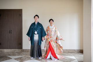 【和装フォト＆会食】舞鶴公園での撮影＋本格フレンチ会食＊衣裳＋美容＋料理＋100カットデータ
