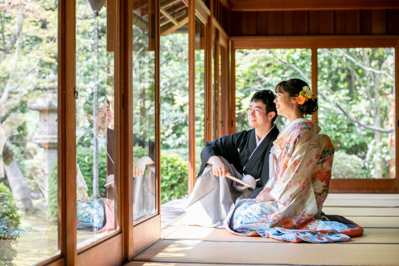 【和装フォト】日本庭園で和装ロケーション撮影が叶う*衣裳+美容+100カットデータ+12カットアルバム付き