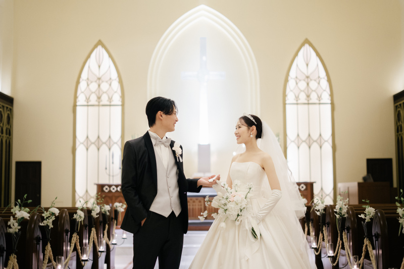 【和装&洋装】教会での撮影+ロケーション撮影*衣裳+美容+200カットデータ付き