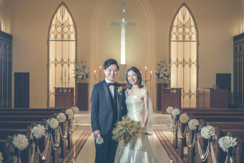 【ドレス2着をフリーチョイス◎】TAKAMI BRIDALオリジナルドレスから選び放題♩教会でのチャペル貸切撮影*