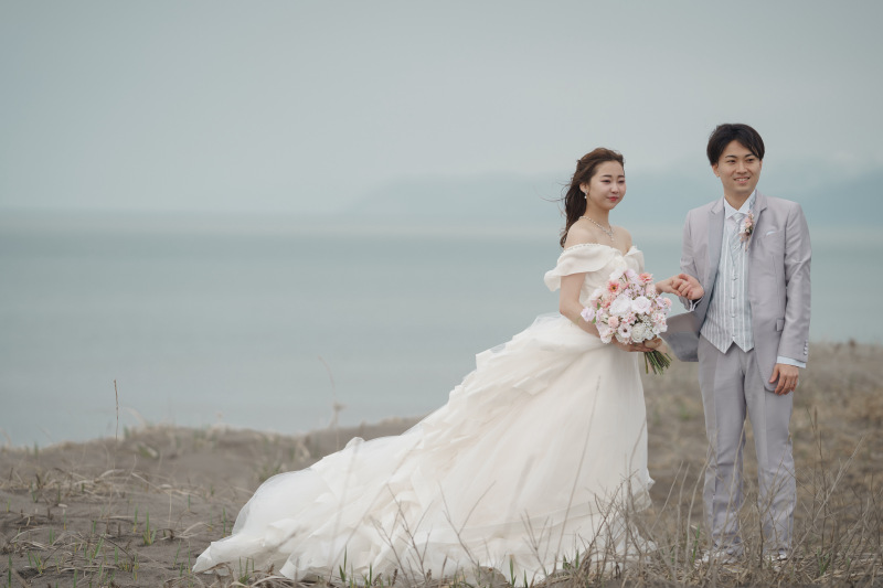 結婚式前撮り&オープング動画石狩浜とモエレ沼公園北海道ロケ