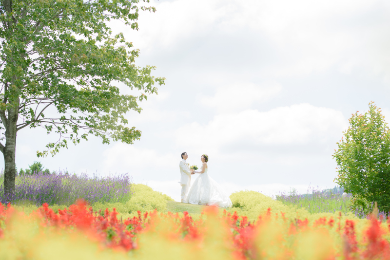 前撮り北海道ゆにガーデンとチャペルお客様の声