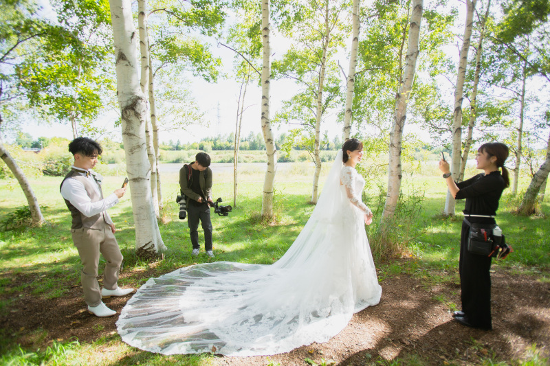 結婚式前撮りの体験も楽し