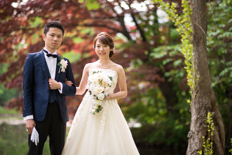 ウェディングに着替えての1枚