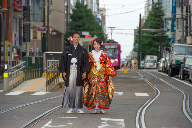 札幌の路面電車でパチリ