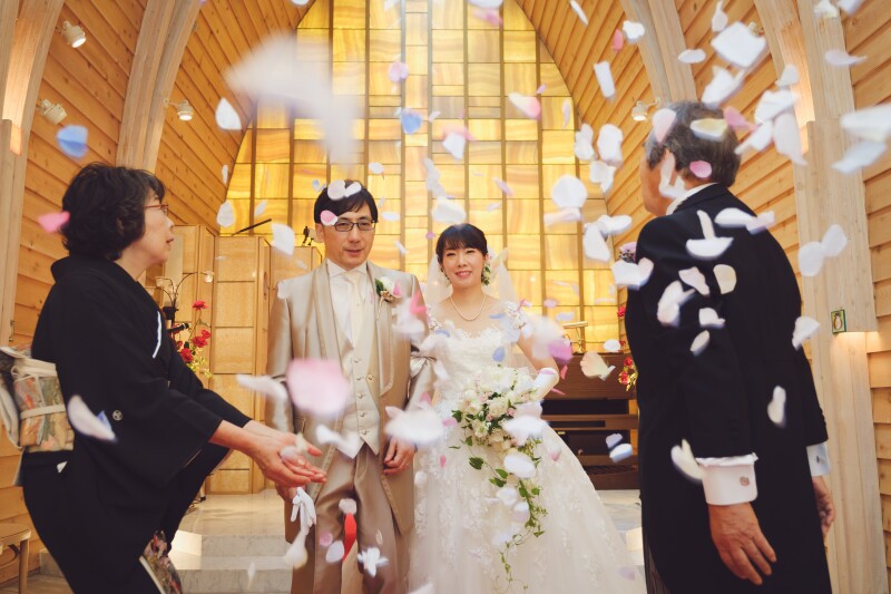 ドレスでチャペル、和装も一緒にWedding　Photo／【お客様の声】