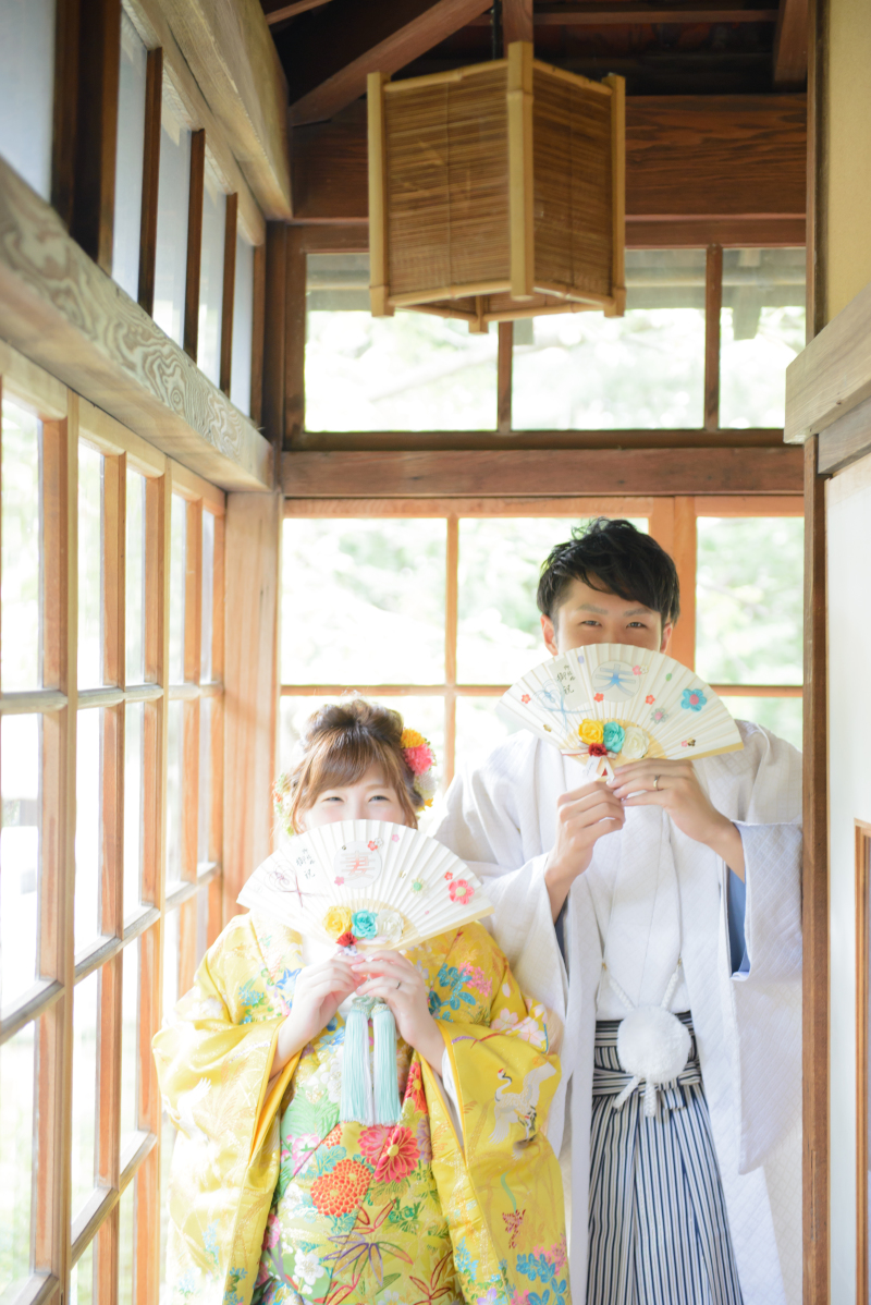 扇子のフロップスはご新婦の手作り