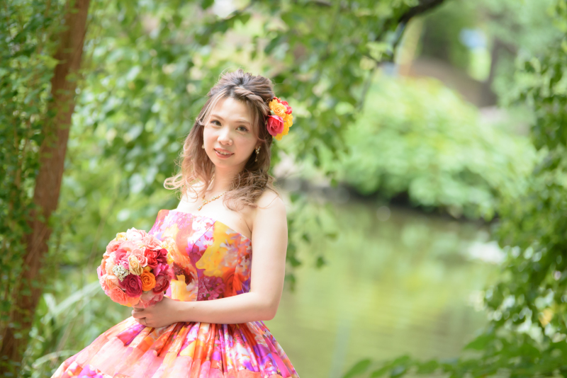 小雨の中の撮影