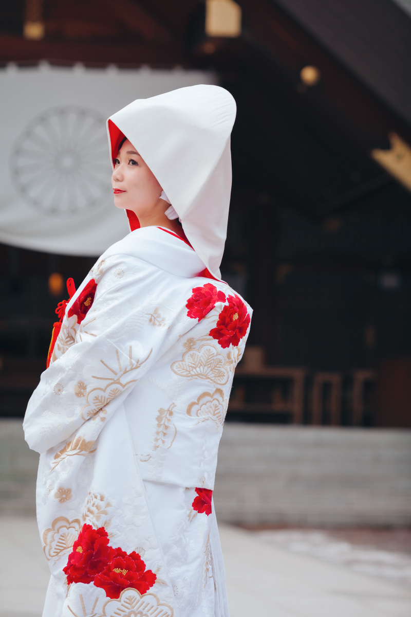 白無垢&綿帽子