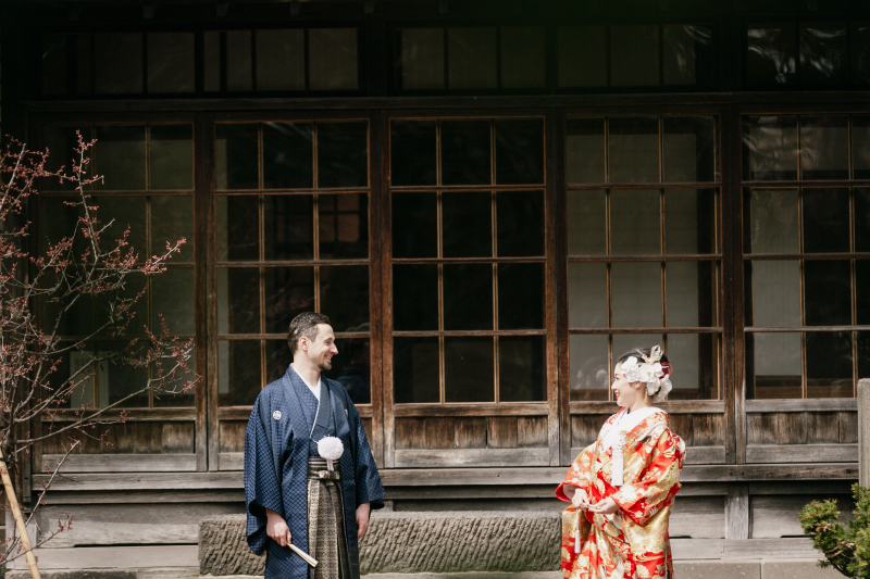 永山邸でフォトウェデイング