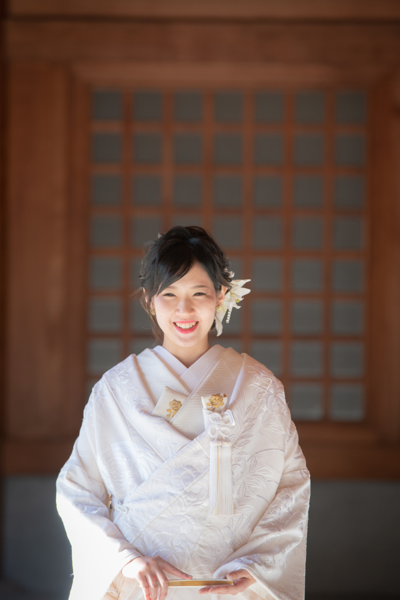 ご新婦景子さま　笑顔もすてきにワンカット