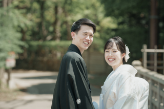 お二人だけで桜の頃の白無垢でフォトウェデイング新郎様の声