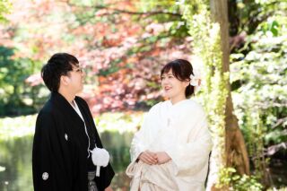 初夏の札幌ロケーションフォト／白無垢＆カクテルドレス