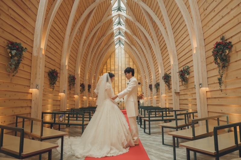 挙式のセレモニーが残せます