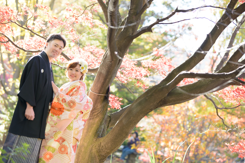 衣装とロケーション特に紅葉にこだわりました