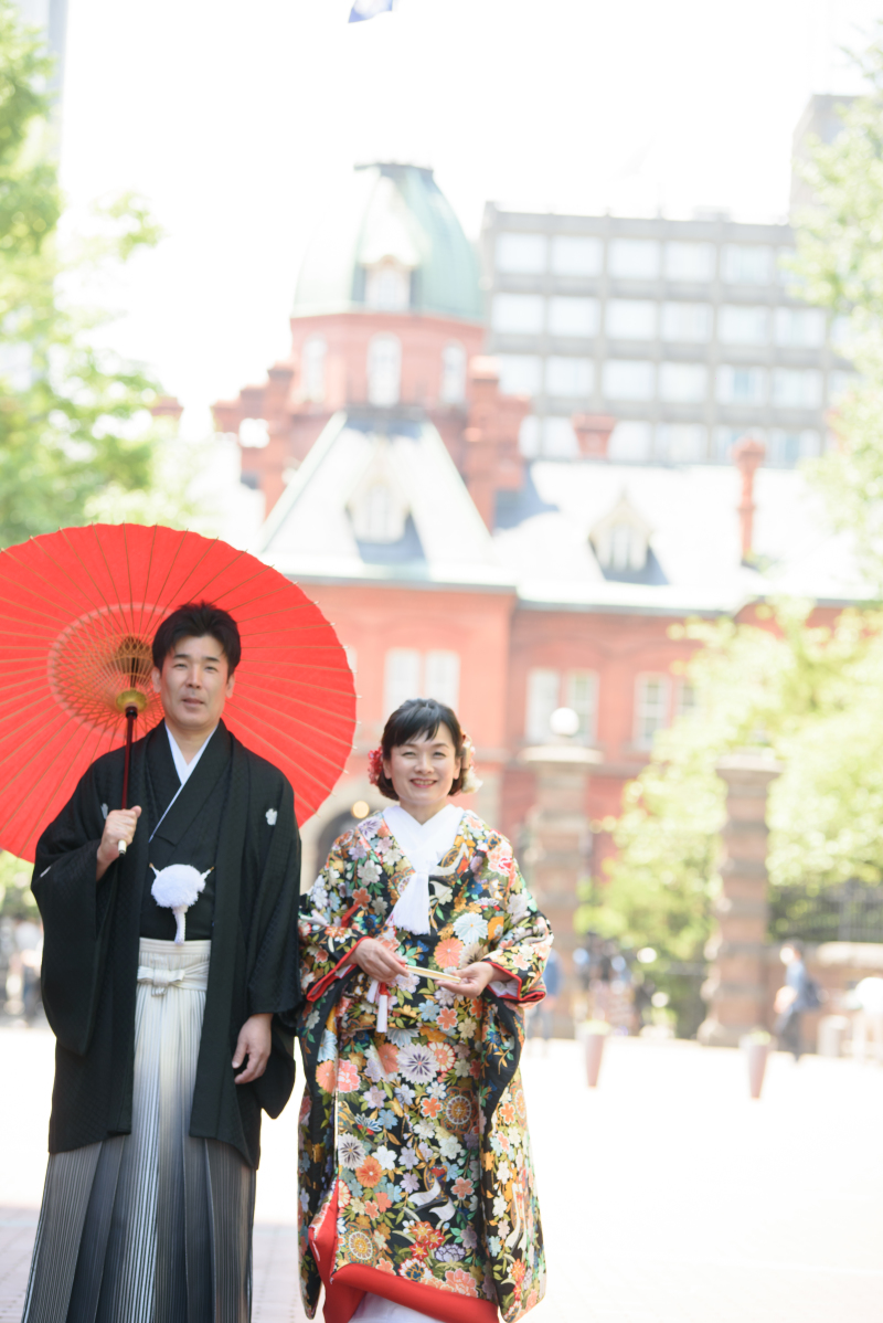 結婚式の前撮りで当日使う写真を撮影