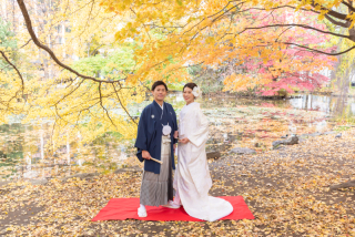  紅葉＋白無垢！オトナの札幌ウエディングフォト【お客様の声】