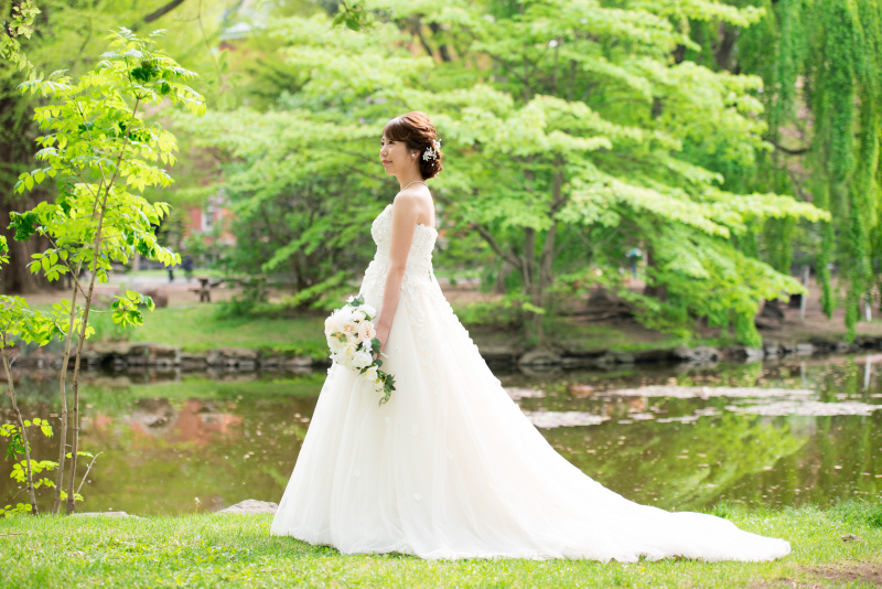 ウェディングドレス全身