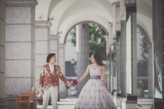 夏、コンセプトは札幌の街撮り結婚式前撮りでオトナフォトをされたお客様の声