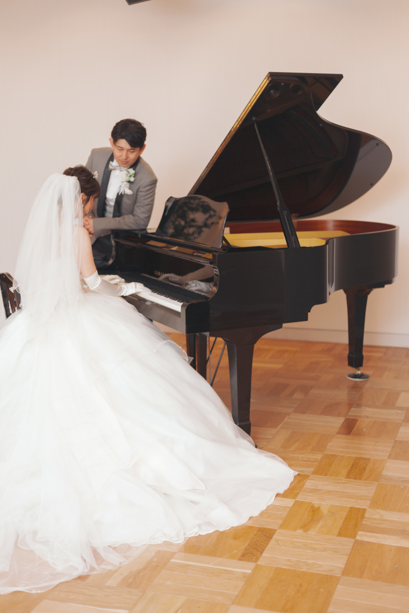 ドレスにチェンジ