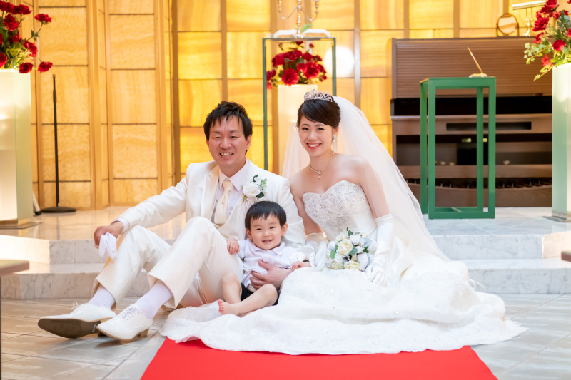 一番のご希望は3人での撮影