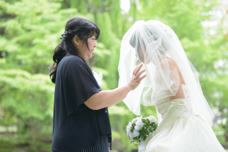 お母様のベールダウン