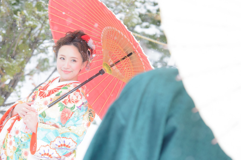 雪の中寒さは全く感じませんでした