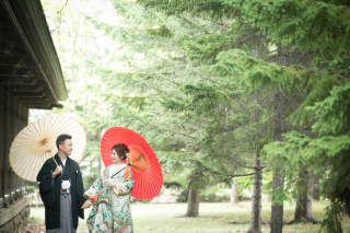 神社と洋館で大人な雰囲気をご希望のオトナフォト