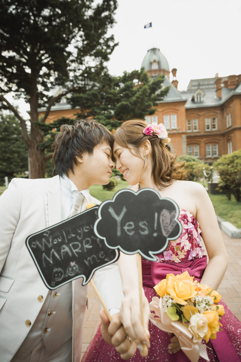 カラードレスにチェンジ