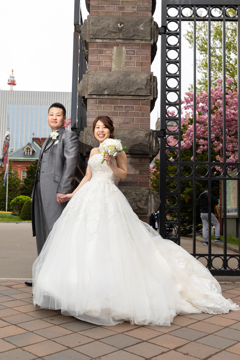 ウェディングドレスにお着替