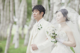 北海道白樺で写真だけのセレモニーお客様の声