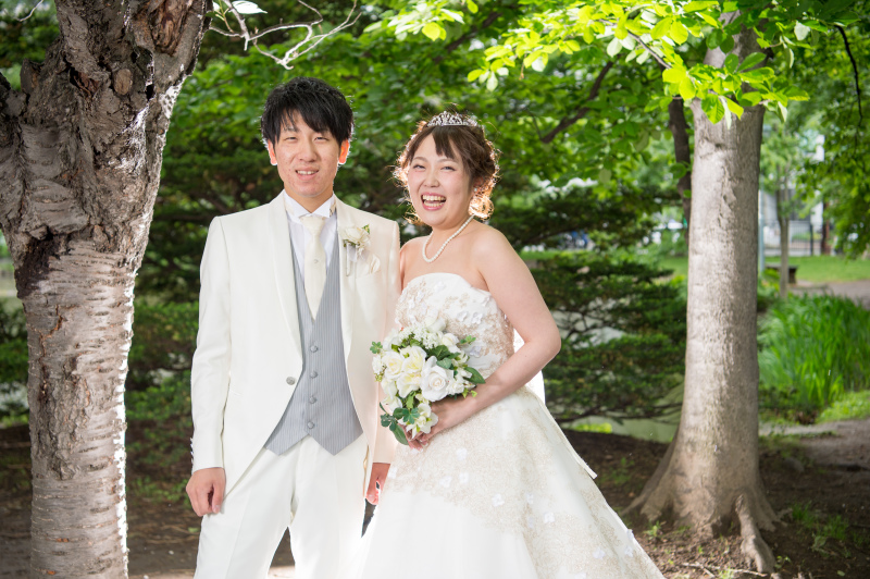 ウェディングドレスにチェンジ