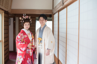 神社と洋館でフォトウェディングお客様の声