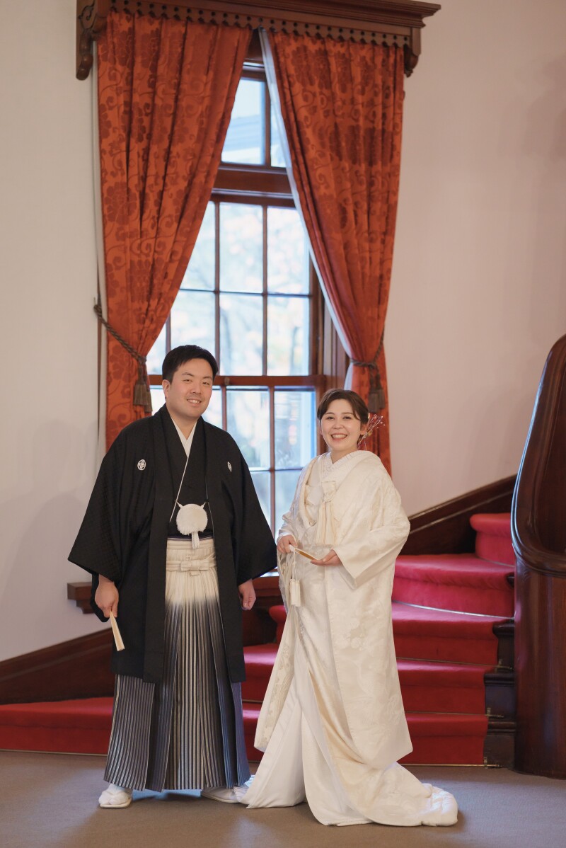 豊平館で白無垢