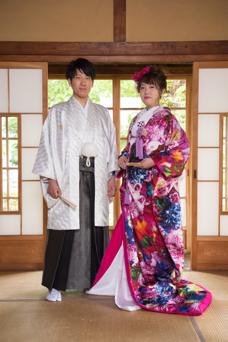 日本家屋と最新のデザインの内掛け