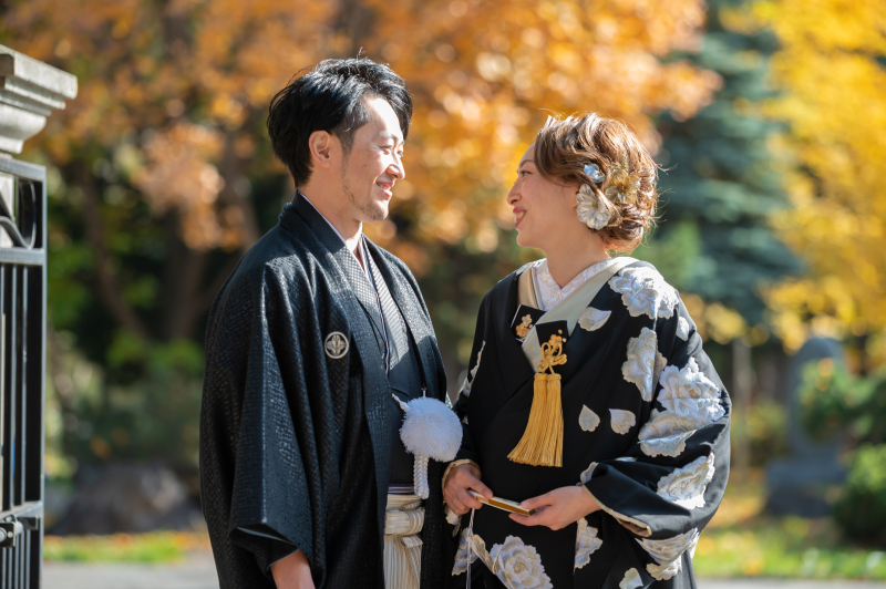 紅葉の季節に撮影