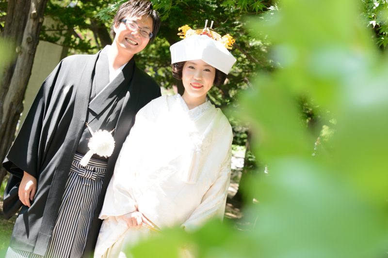 夏の日それは白無垢から爽やかにはじまりました