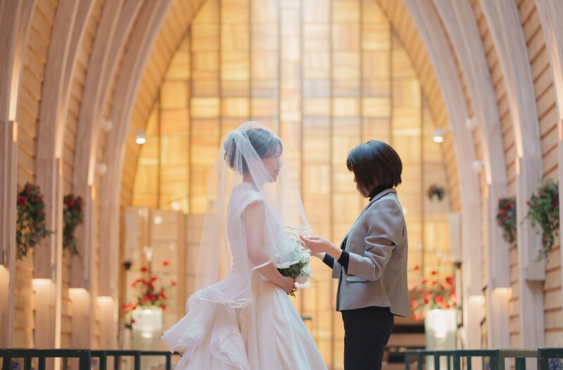 お母様のベールダウン