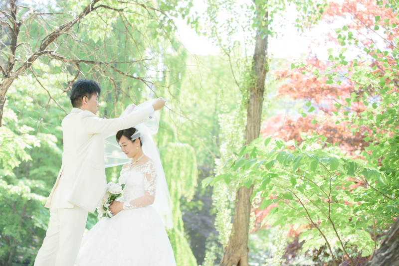 碧の中でベールアップ