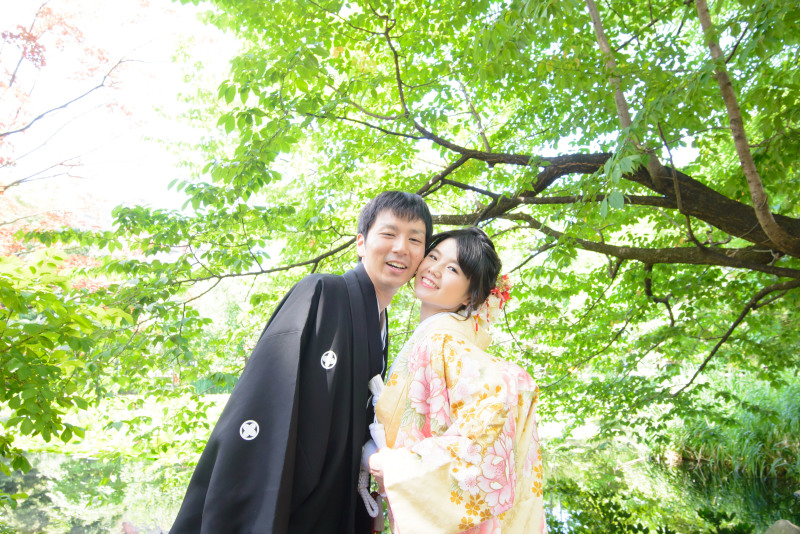 お子さんはご両親にあずけてパチリ