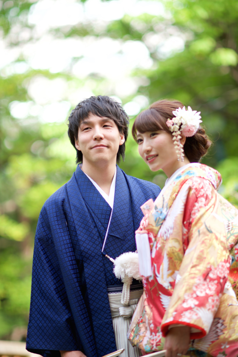 色打掛にお色直し