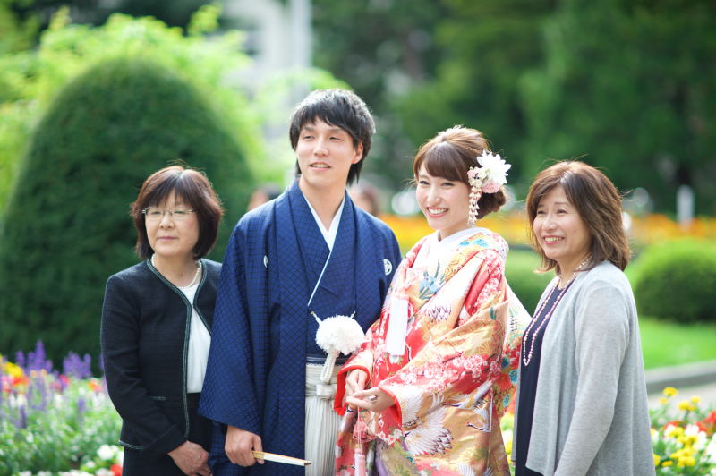 両家のお母様とパチリ