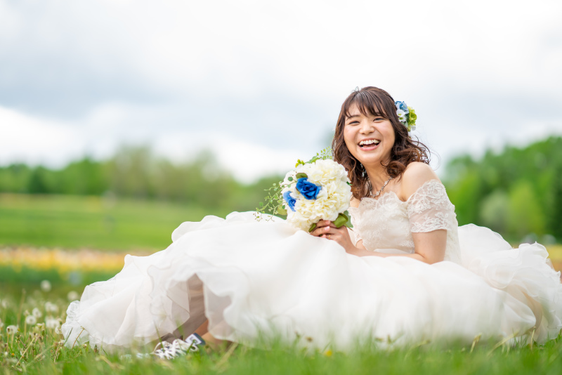 楽しくて笑顔満面