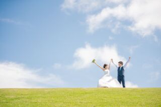 自然体のお二人で。ドレスでたっぷり撮影【お客様の声】